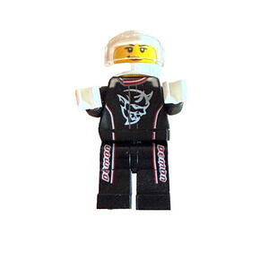2018 Lego Dodge Challenger SRT Demon Driver Speed Champions sc076 Minifigure